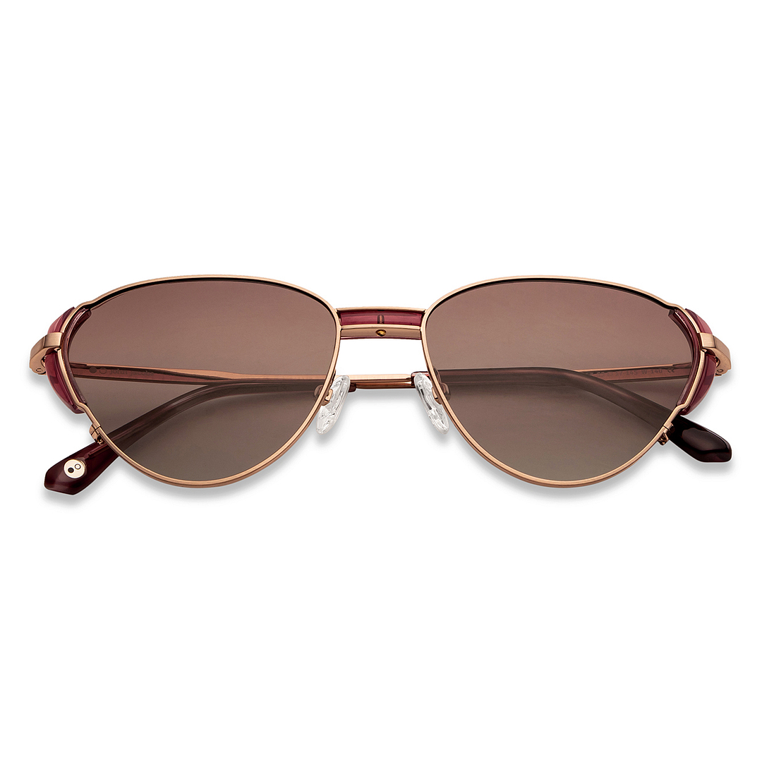 John Jacobs Online Gold Full Rim Cat Eye left side