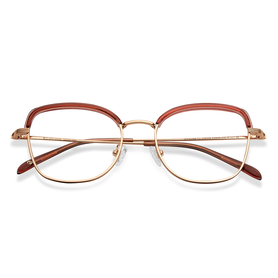 John Jacobs Online Gold Full Rim Square left side