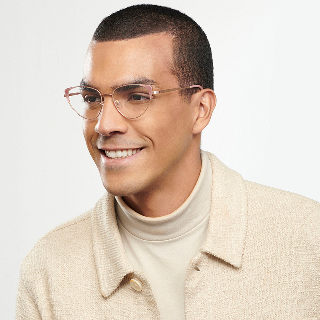 John Jacobs Online Gold Full Rim Cat Eye right side