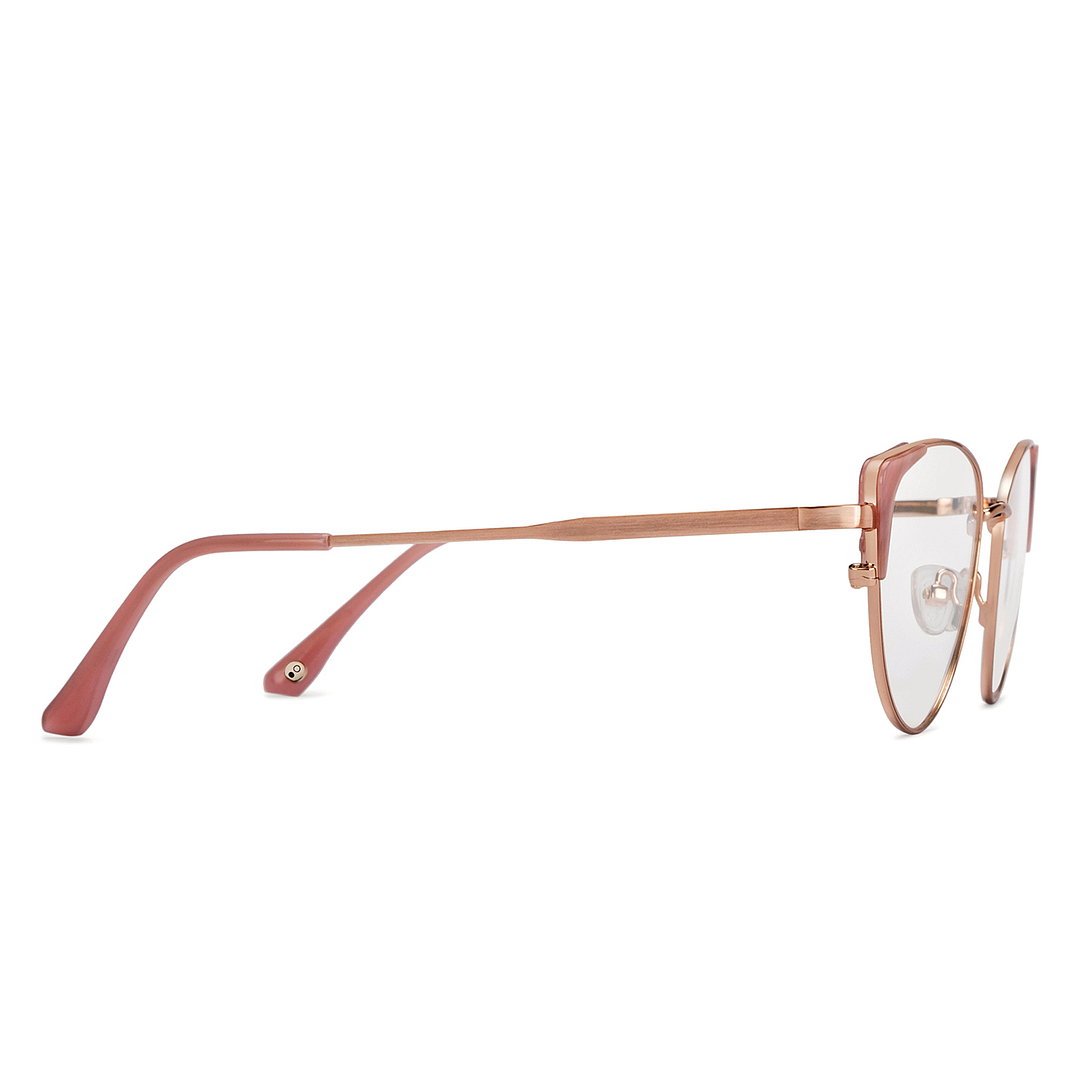 John Jacobs Online Gold Full Rim Cat Eye left side