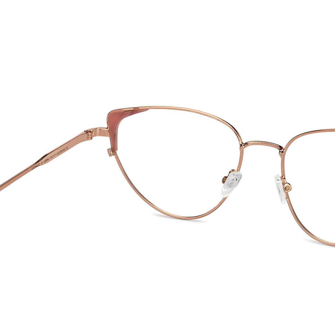 John Jacobs Online Gold Full Rim Cat Eye left side