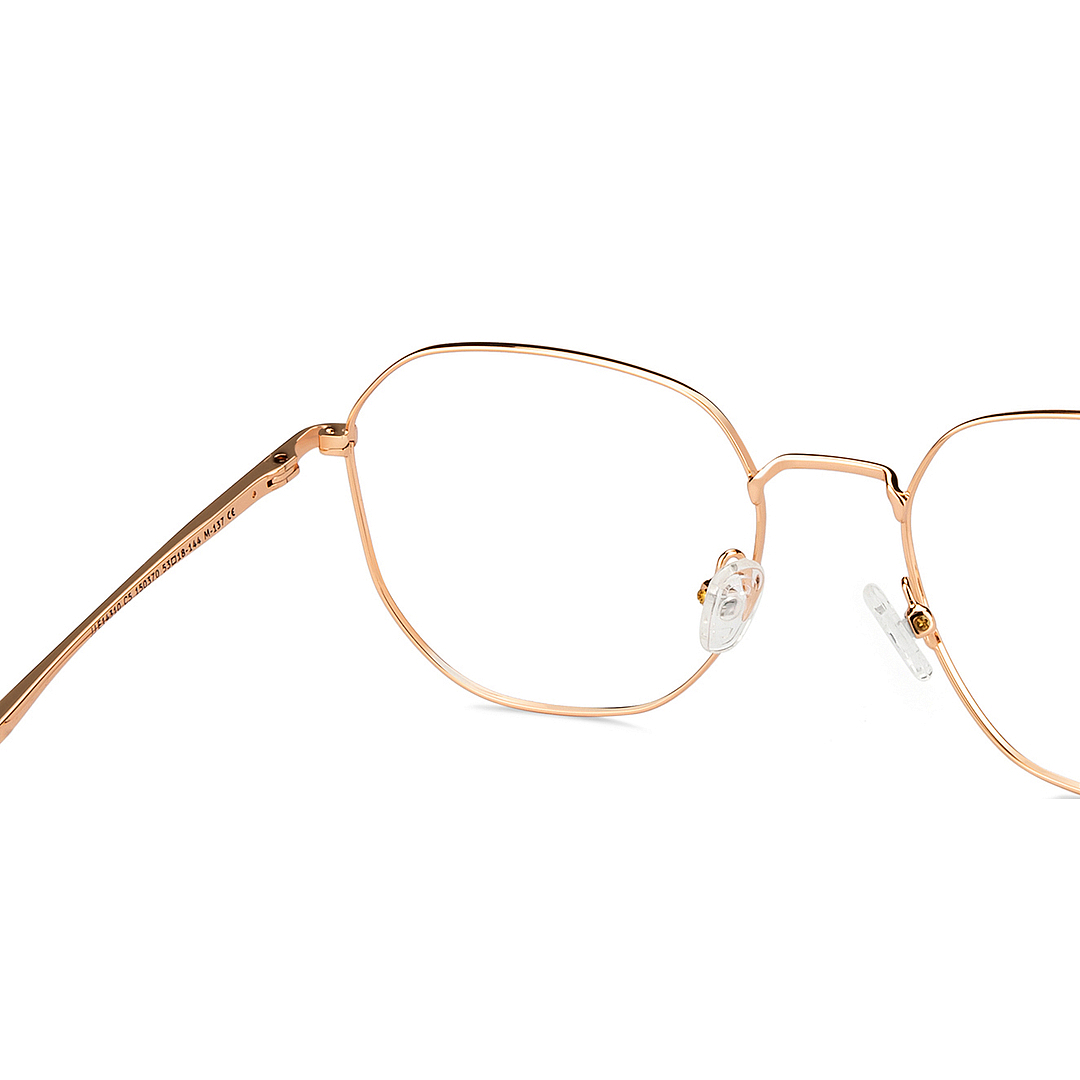 John Jacobs Online Gold Full Rim Geometric left side