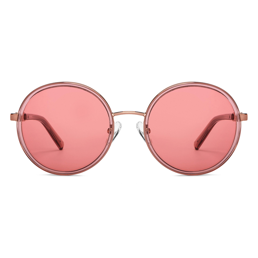 John Jacobs Online Gold Full Rim Round left side