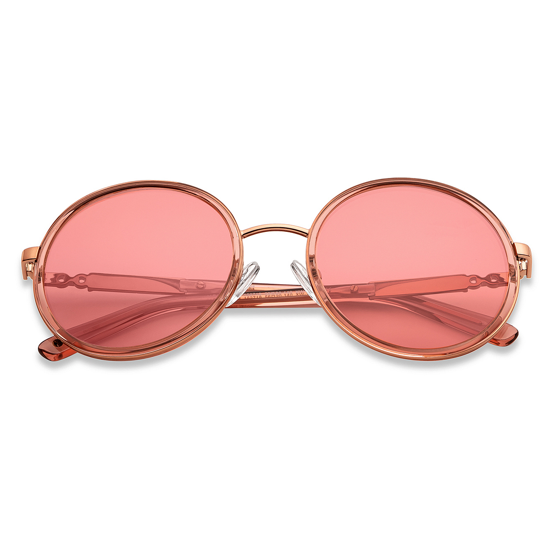 John Jacobs Online Gold Full Rim Round left side