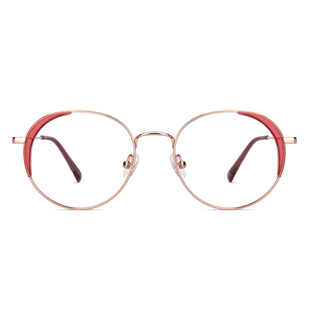 John Jacobs Online Gold Full Rim Round left side