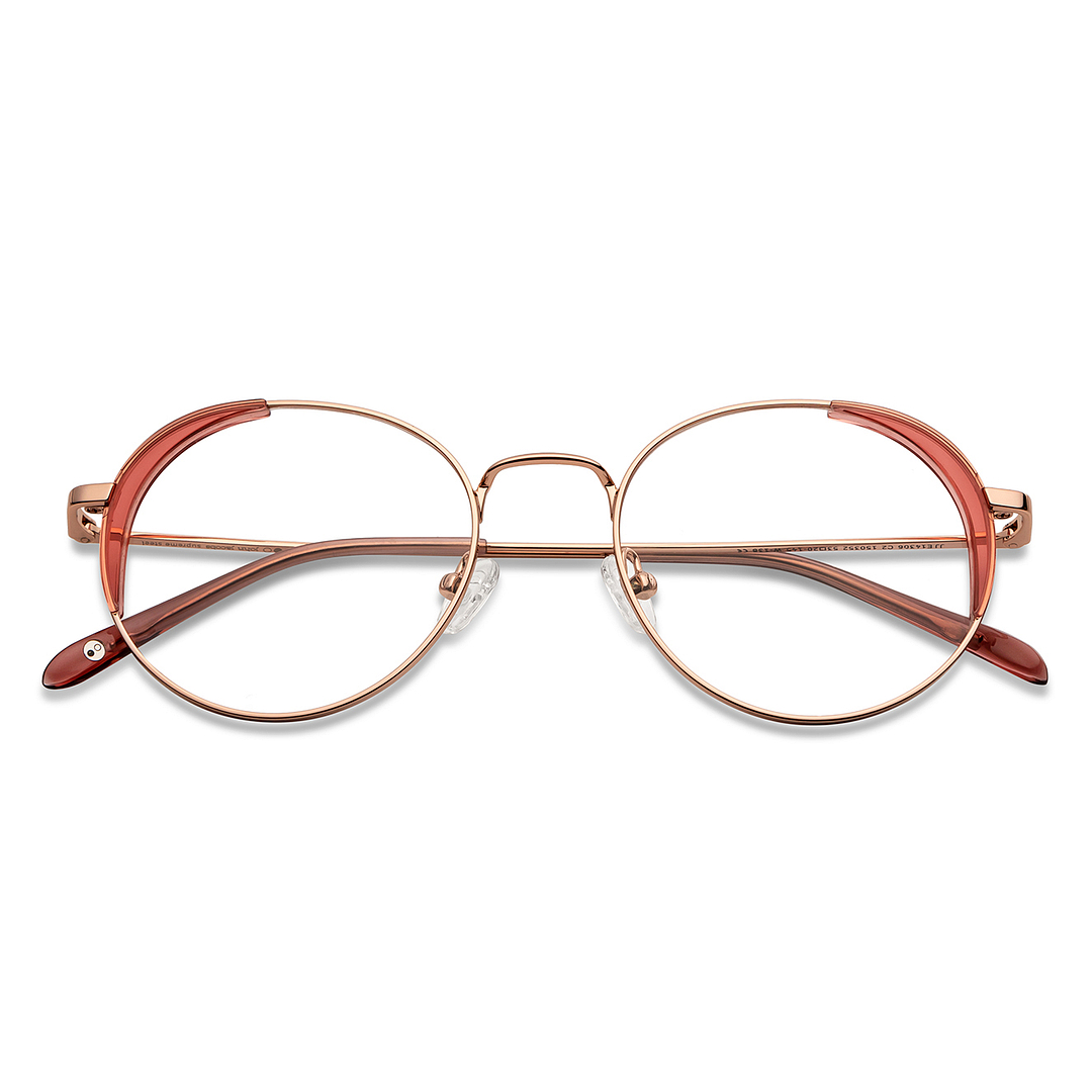 John Jacobs Online Gold Full Rim Round left side