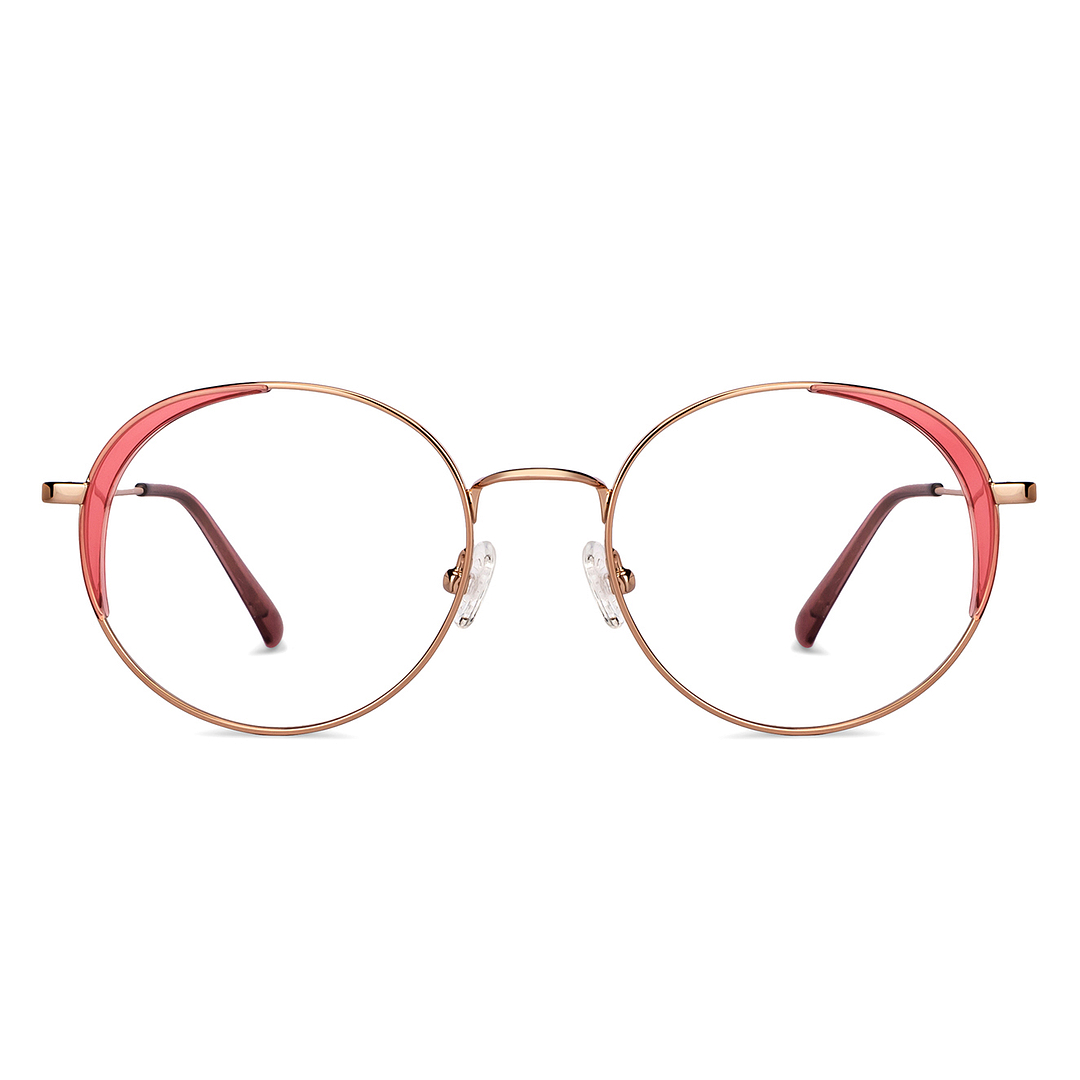 John Jacobs Gold Full Rim Round left side