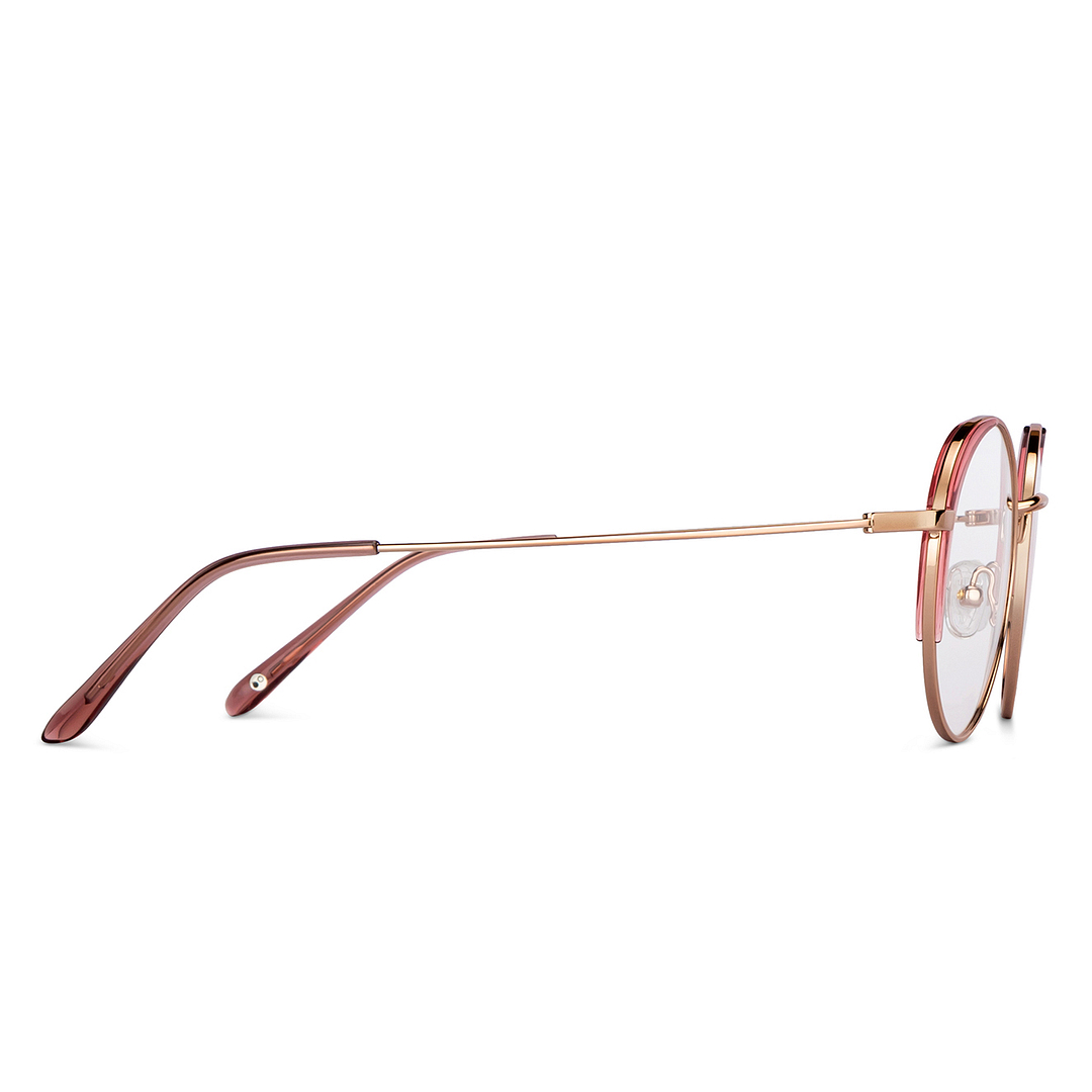 John Jacobs Gold Full Rim Round left side