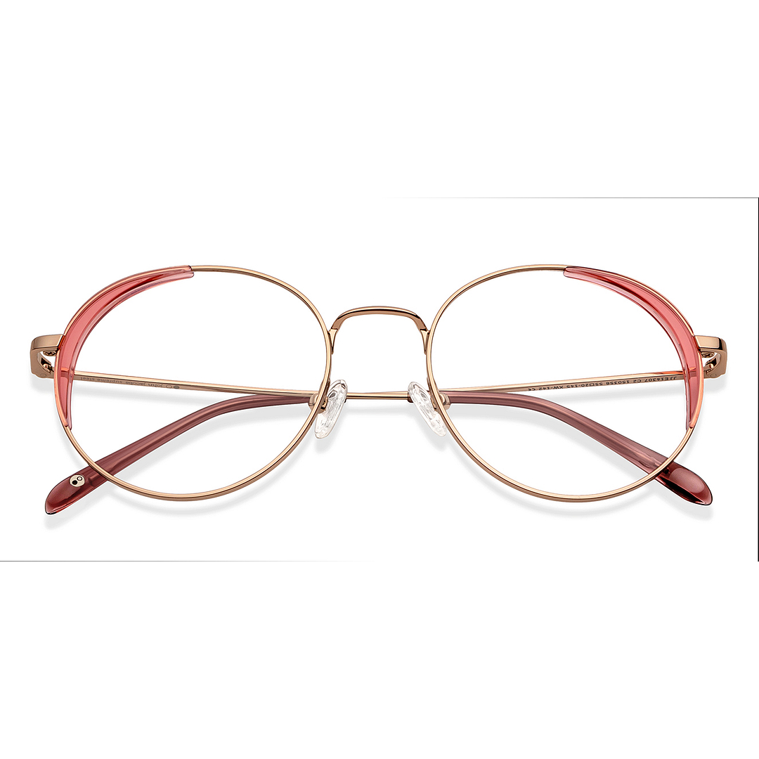 John Jacobs Gold Full Rim Round left side