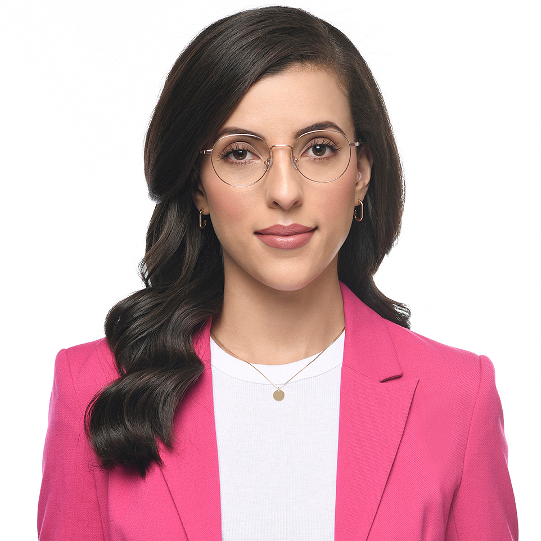 John Jacobs Online Gold Full Rim Round right side