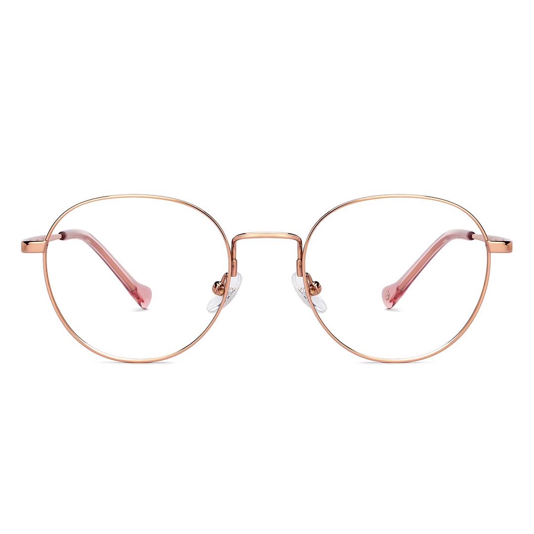 John Jacobs Online Gold Full Rim Round left side