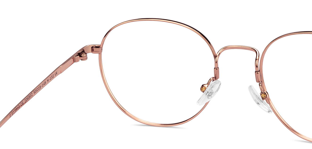 John Jacobs Online Gold Full Rim Round right side