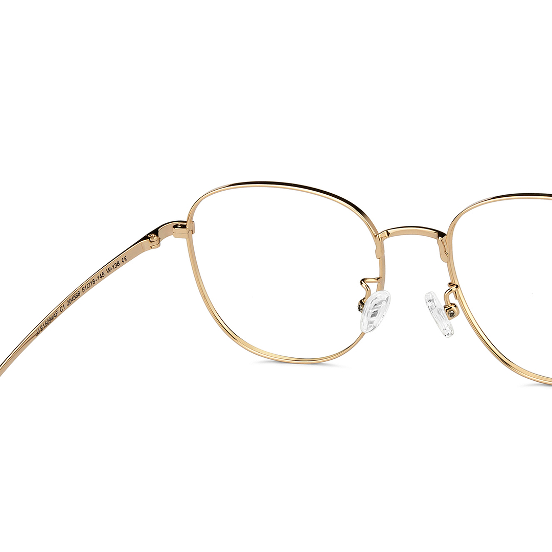 John Jacobs Online Gold Full Rim Square right side