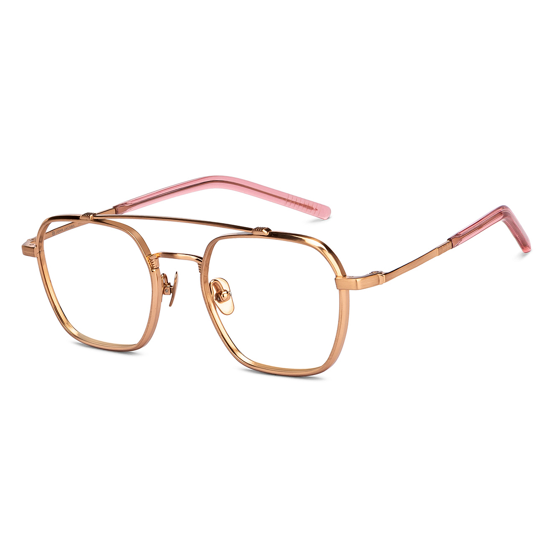 John Jacobs Online Gold Full Rim Square right side