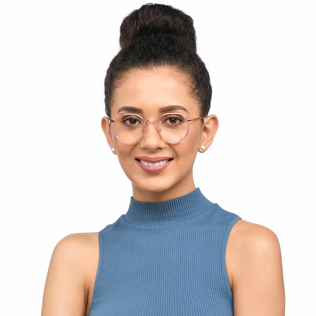 John Jacobs Online Gold Full Rim Square left side