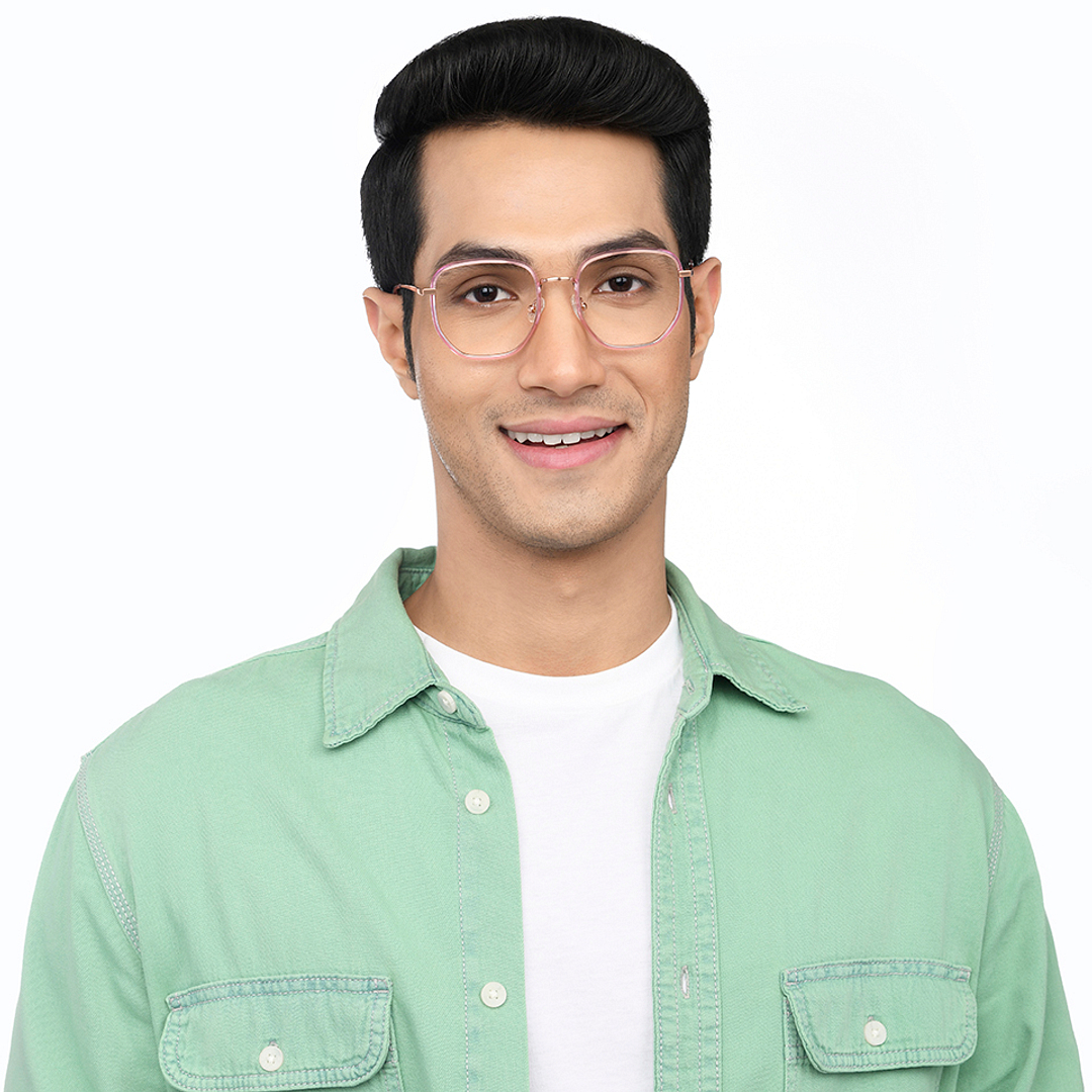 John Jacobs Online Gold Full Rim Square left side