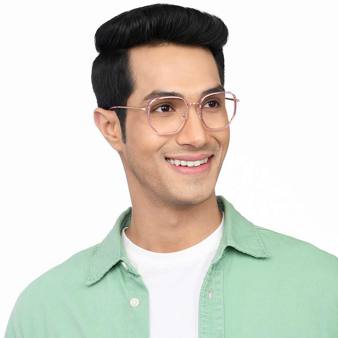 John Jacobs Online Gold Full Rim Square right side