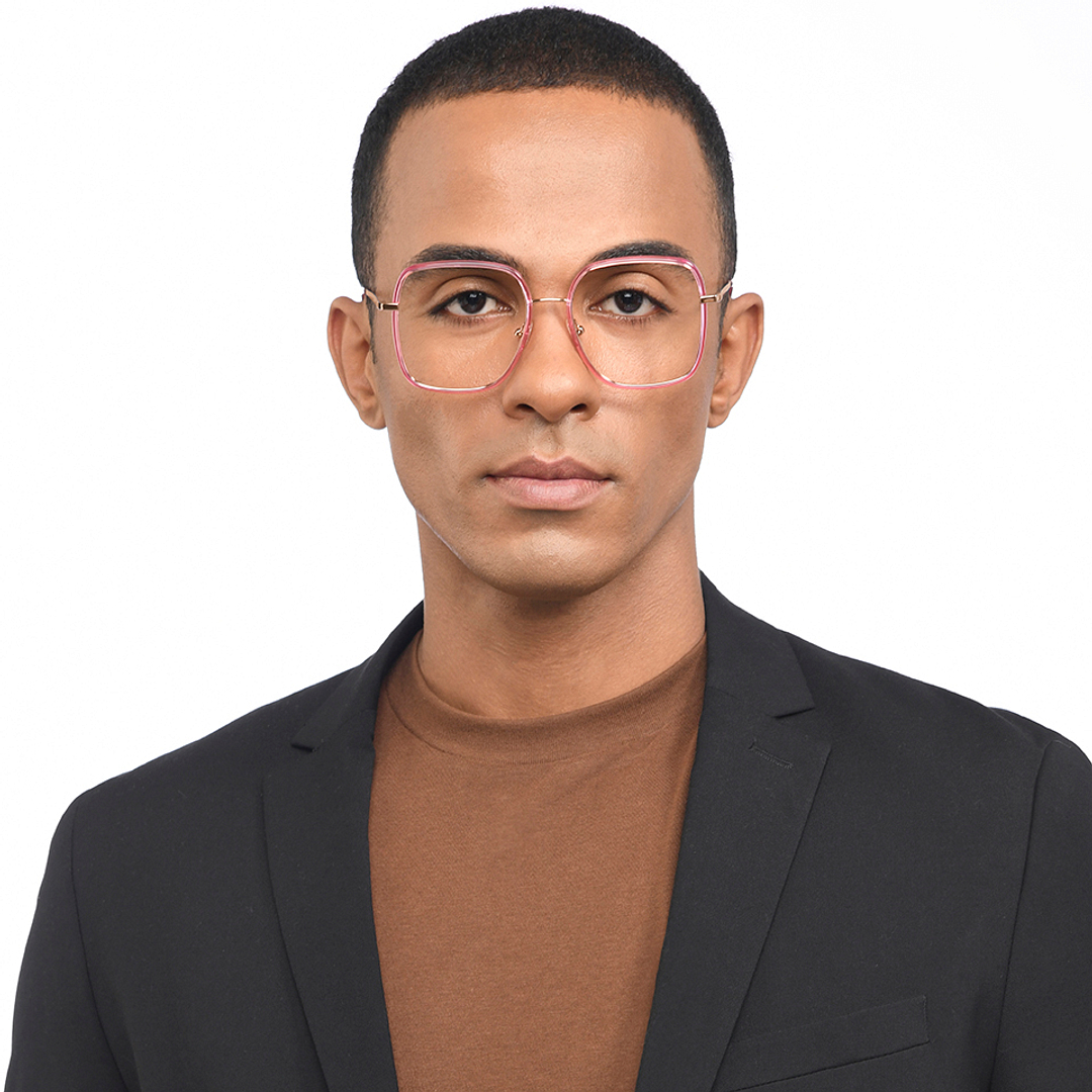 John Jacobs Online Gold Full Rim Square left side