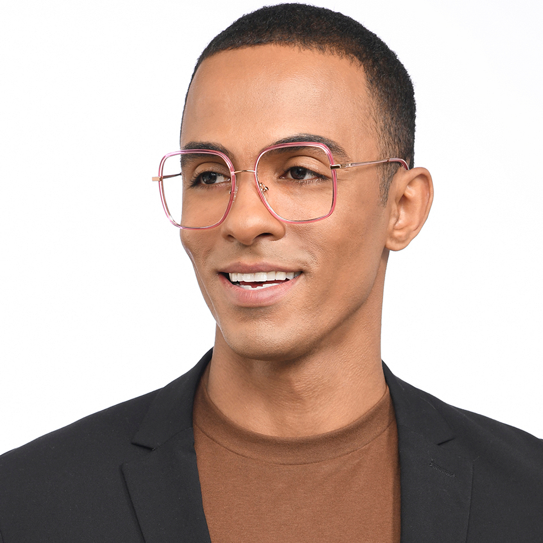 John Jacobs Online Gold Full Rim Square right side