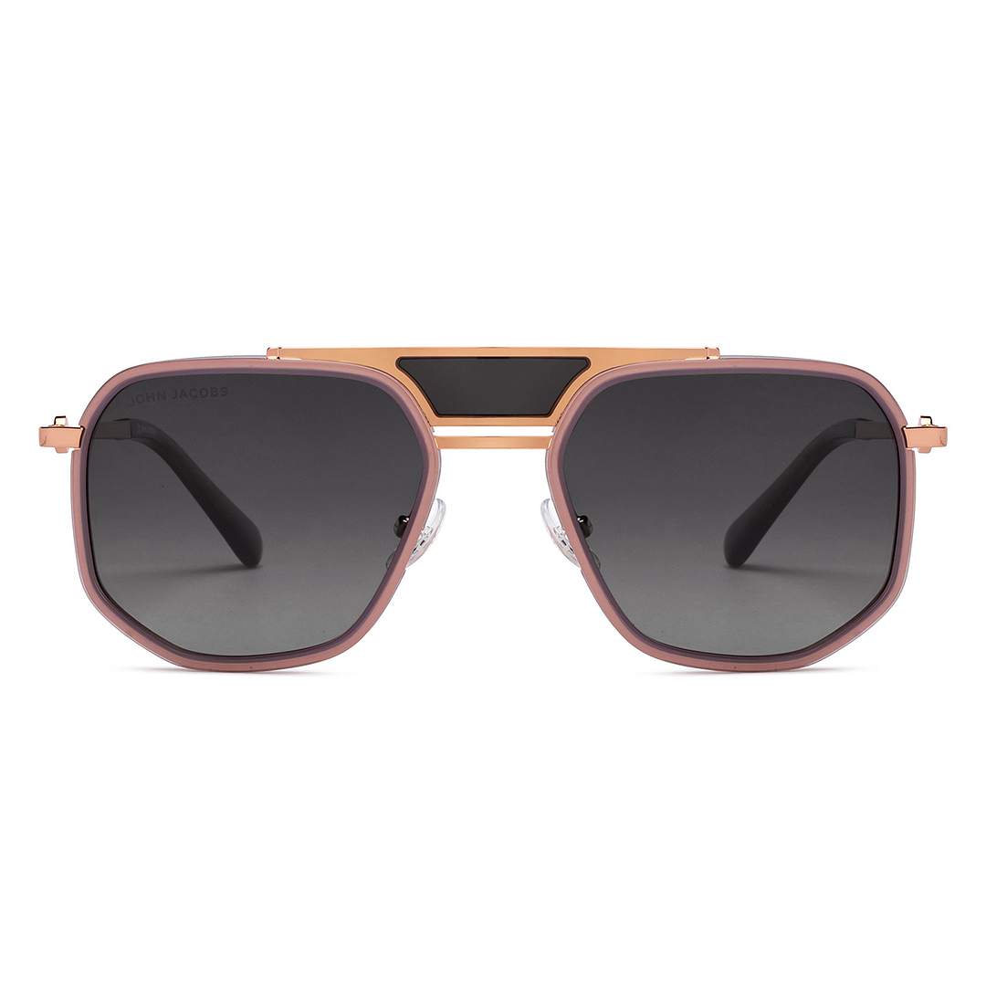 John Jacobs Gold Full Rim Square right side