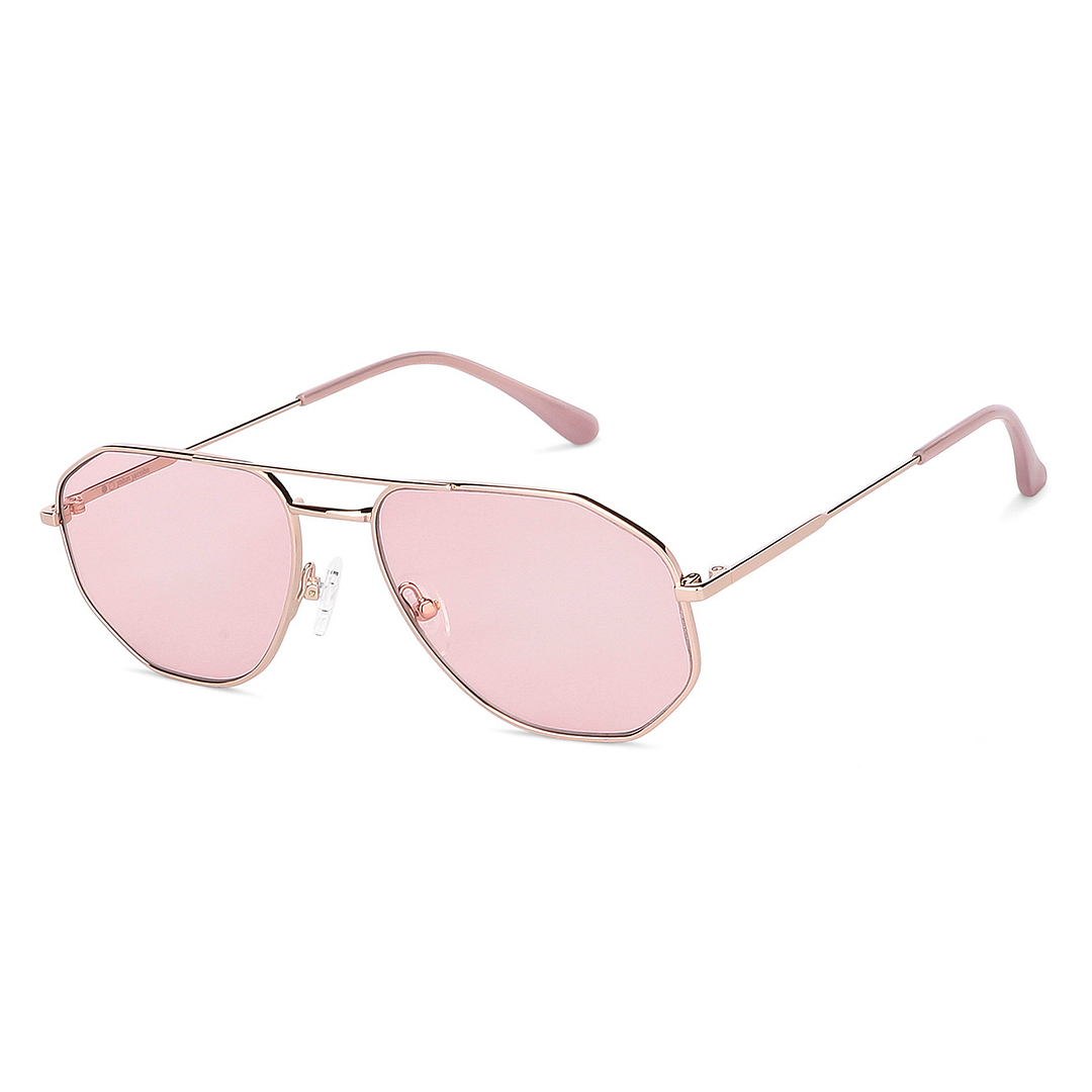 John Jacobs Gold Full Rim Aviator right side