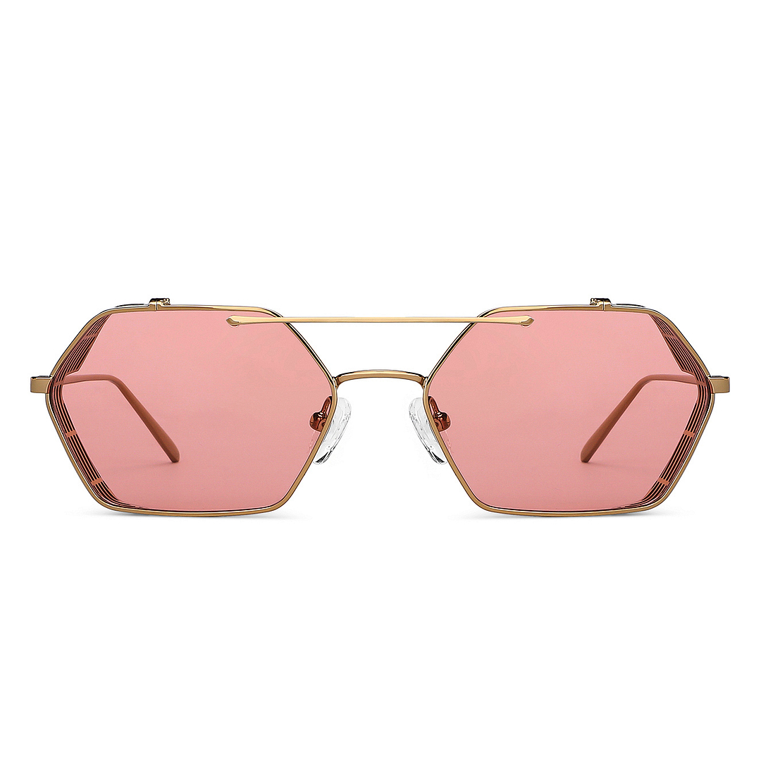 John Jacobs Online Gold Full Rim Geometric left side