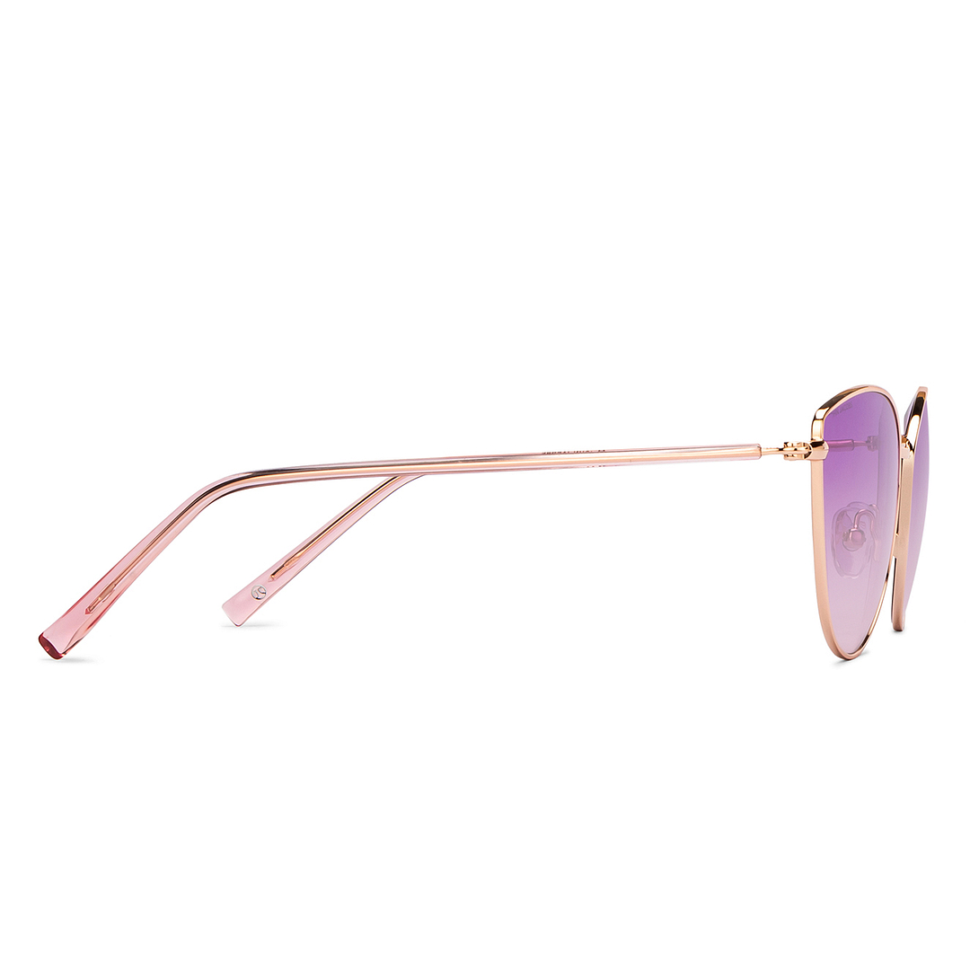 John Jacobs Online Gold Full Rim Cat Eye left side