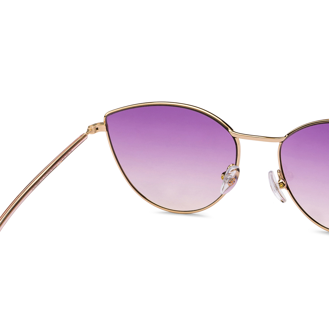 John Jacobs Online Gold Full Rim Cat Eye right side