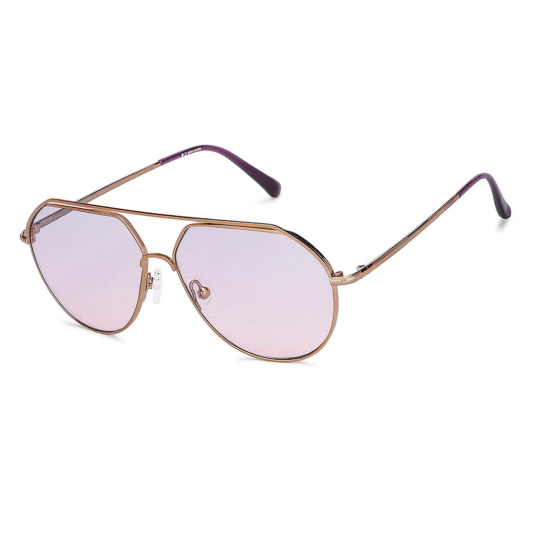 John Jacobs Online Gold Full Rim Aviator left side