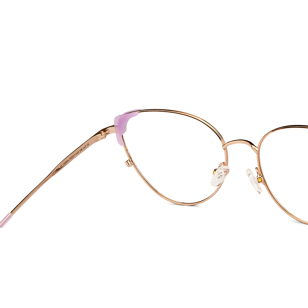 John Jacobs Online Gold Full Rim Cat Eye right side