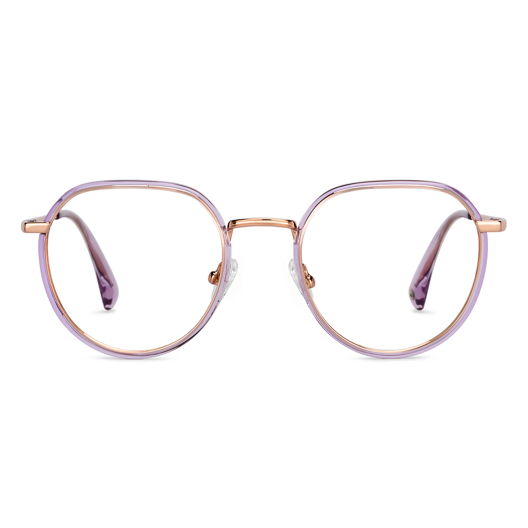 John Jacobs Purple Transparent Full Rim Round right side