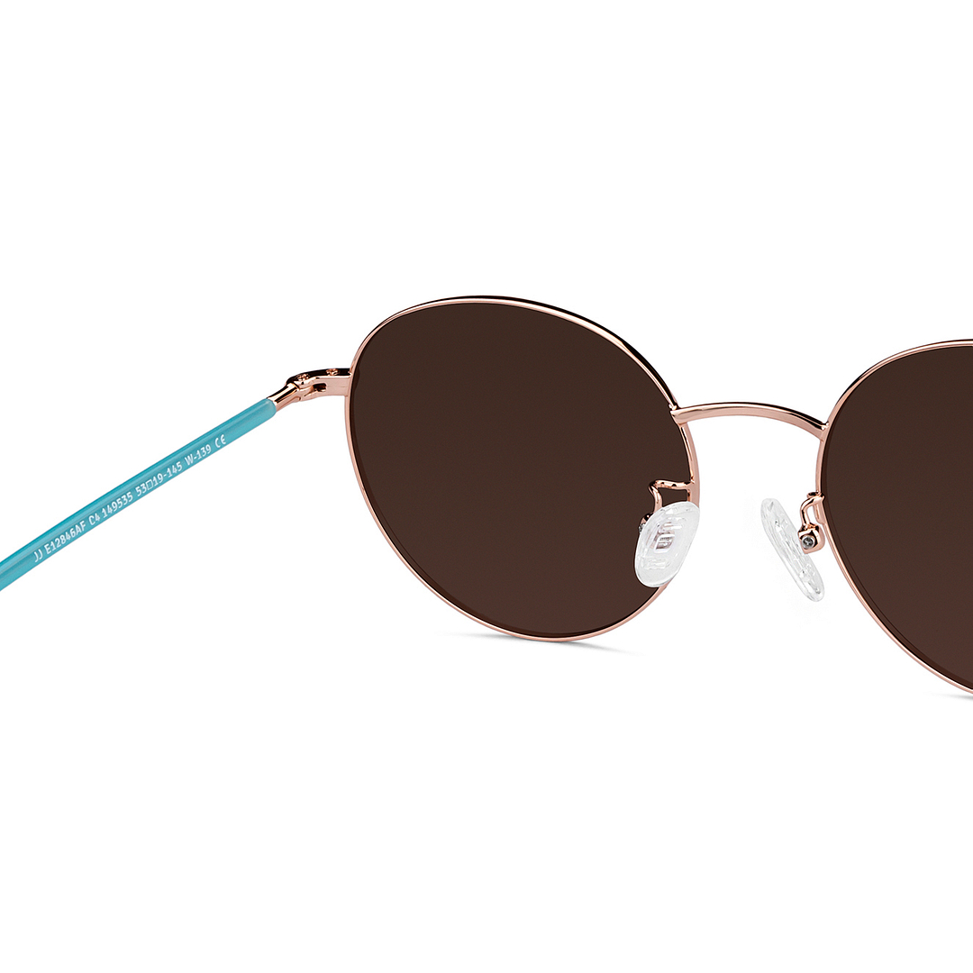 John Jacobs Online Gold Full Rim Round right side