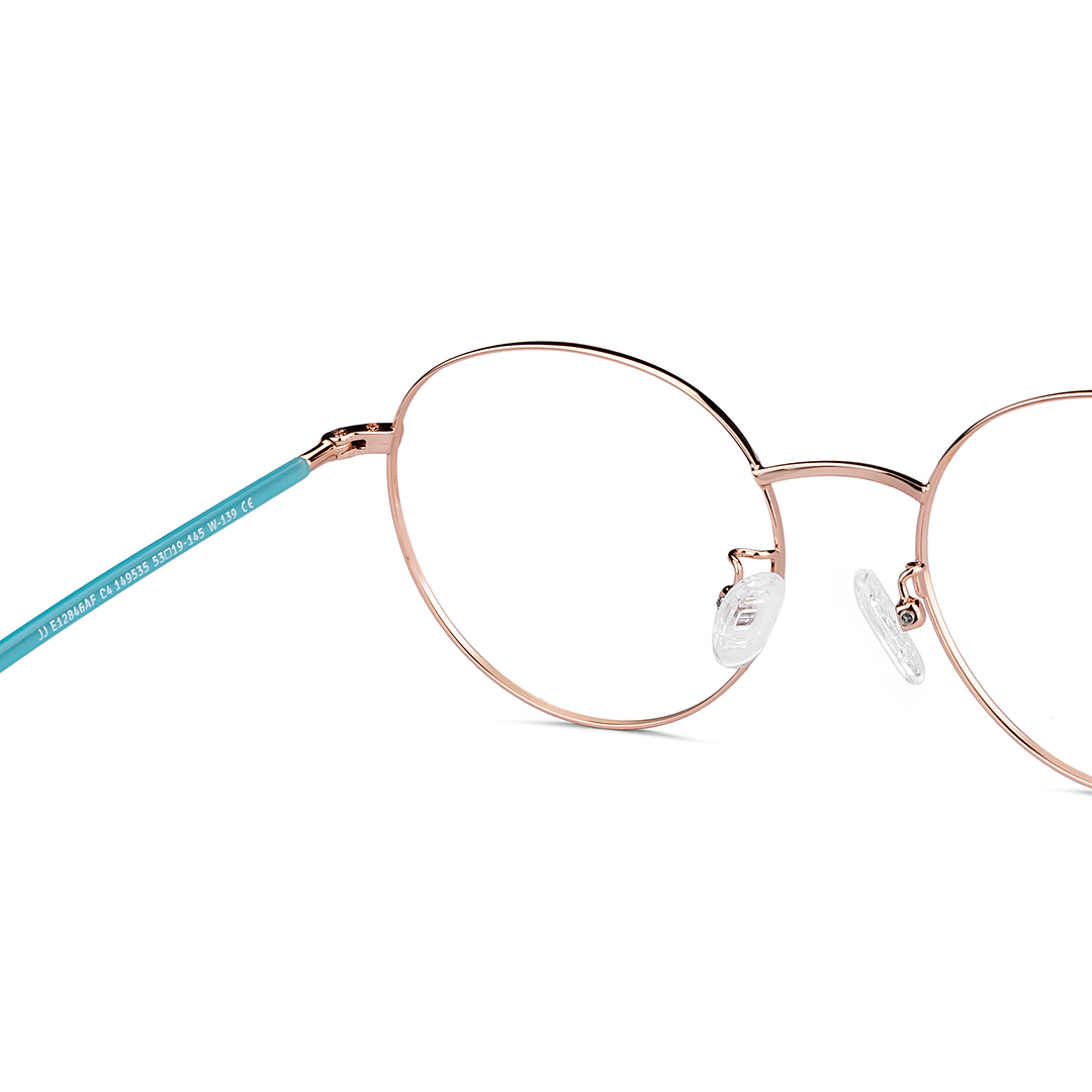 John Jacobs Online Gold Full Rim Round right side