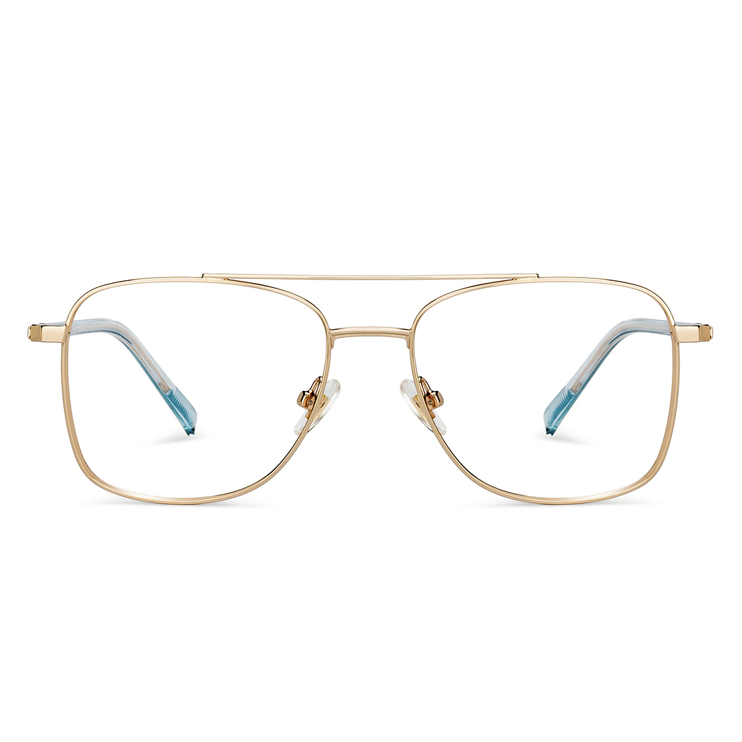 John Jacobs Online Gold Full Rim Square left side