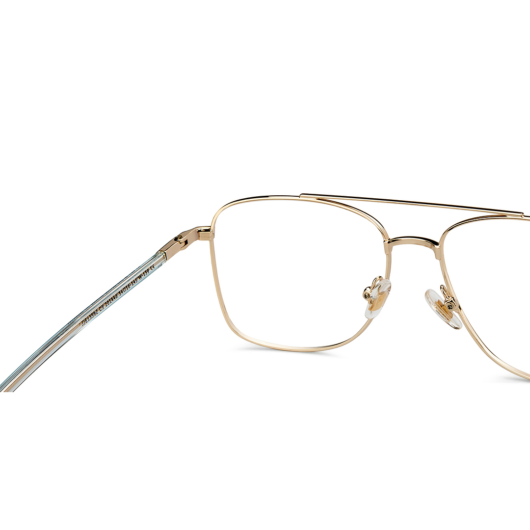 John Jacobs Online Gold Full Rim Square right side