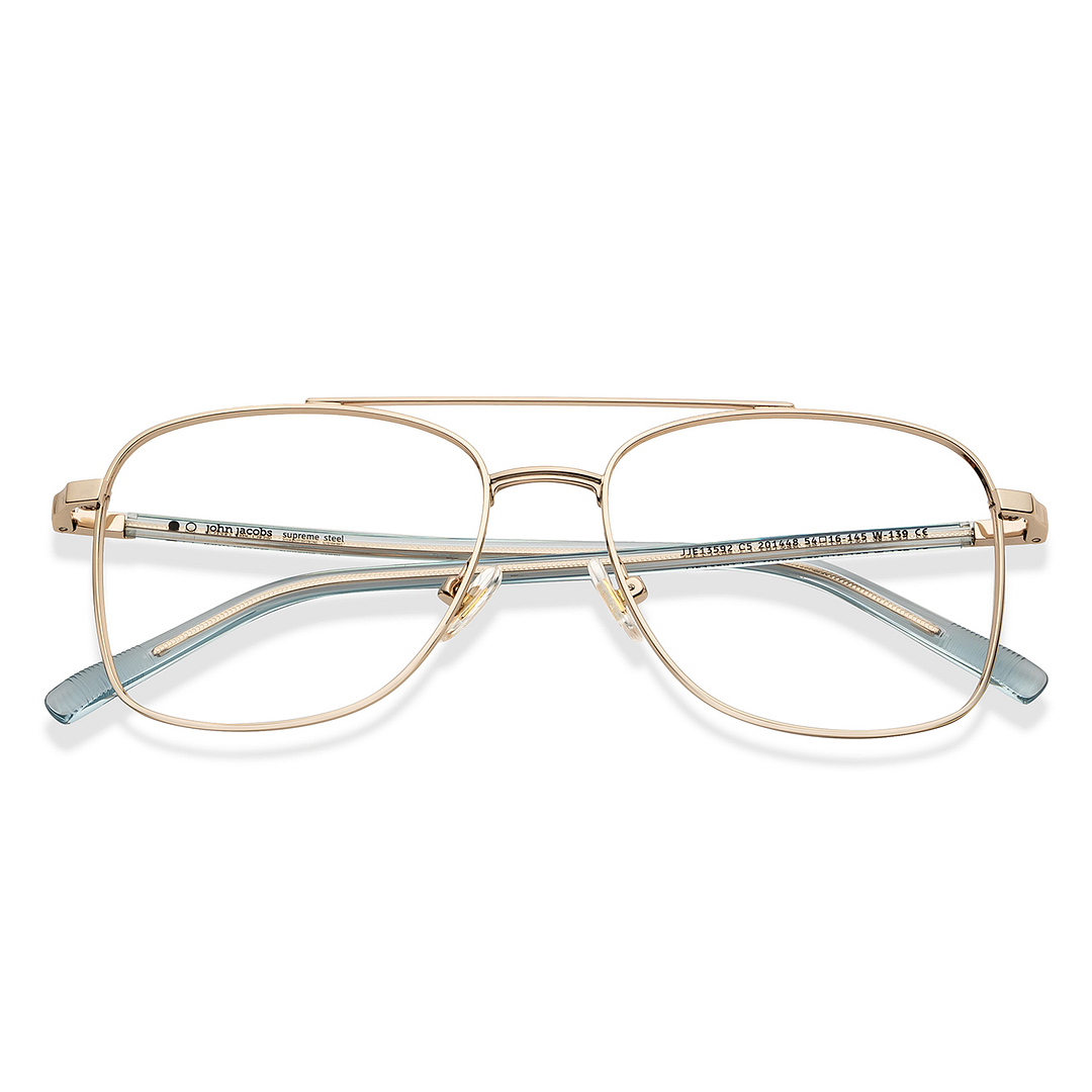 John Jacobs Online Gold Full Rim Square left side