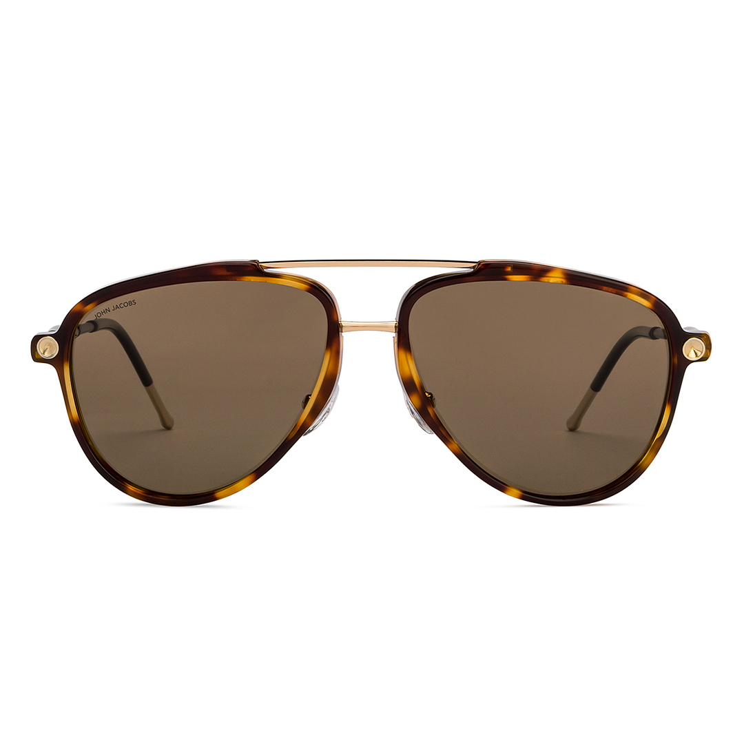 John Jacobs Gold Full Rim Aviator right side