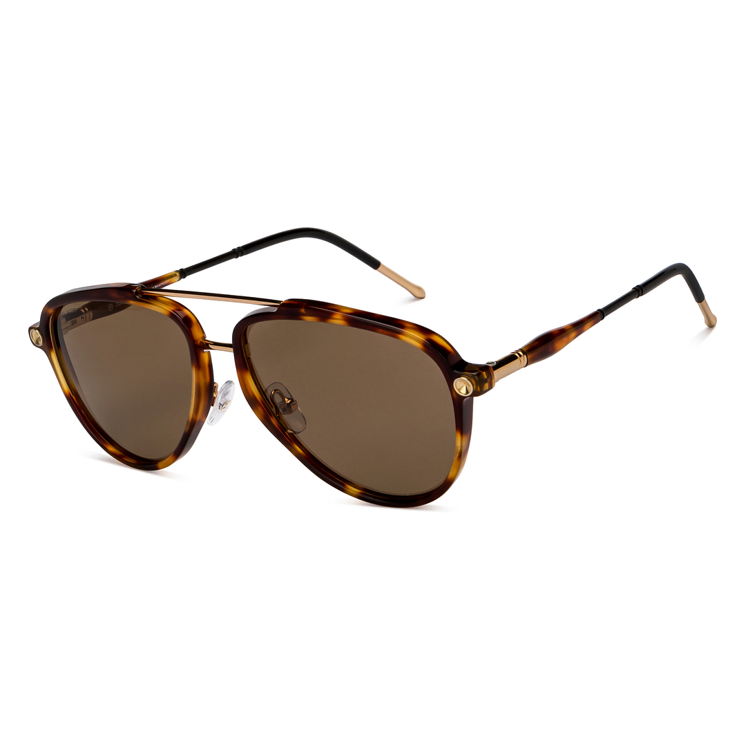 John Jacobs Gold Full Rim Aviator right side