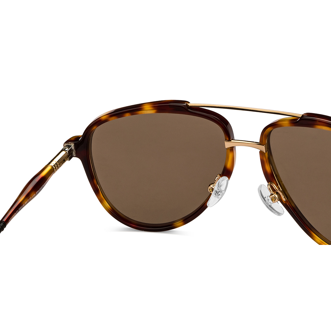 John Jacobs Gold Full Rim Aviator right side