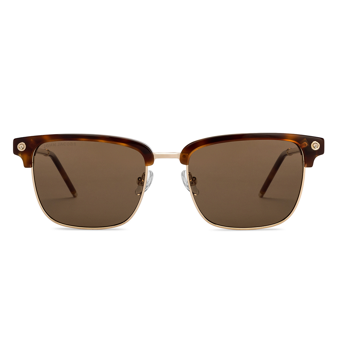 John Jacobs Gold Full Rim Clubmaster right side