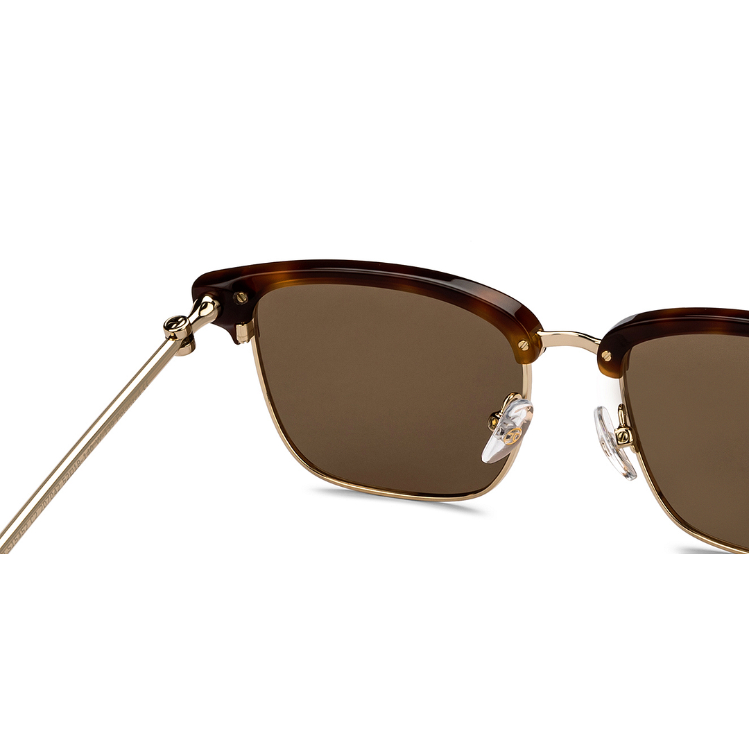 John Jacobs Gold Full Rim Clubmaster right side