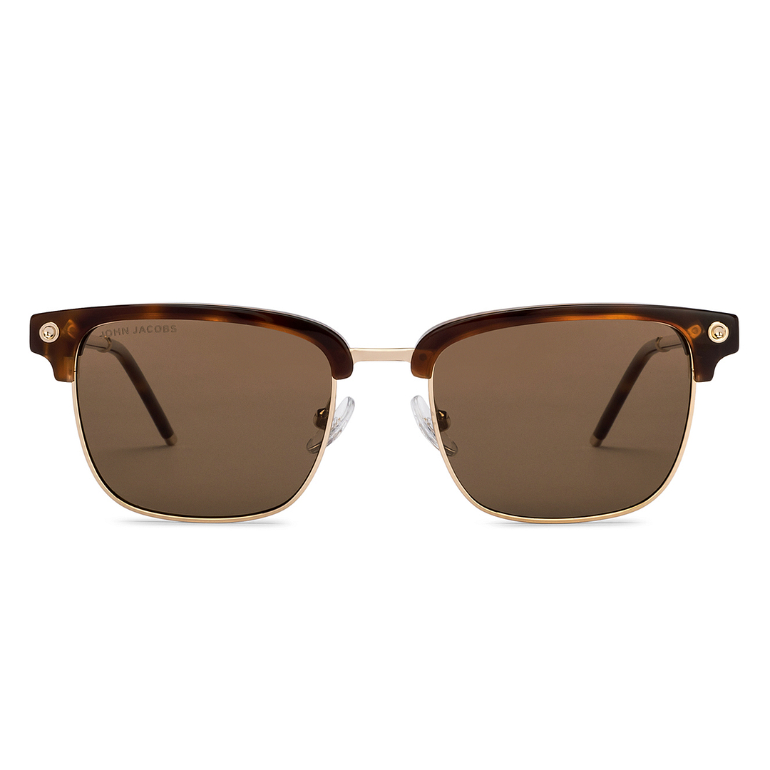 John Jacobs Gold Full Rim Clubmaster right side