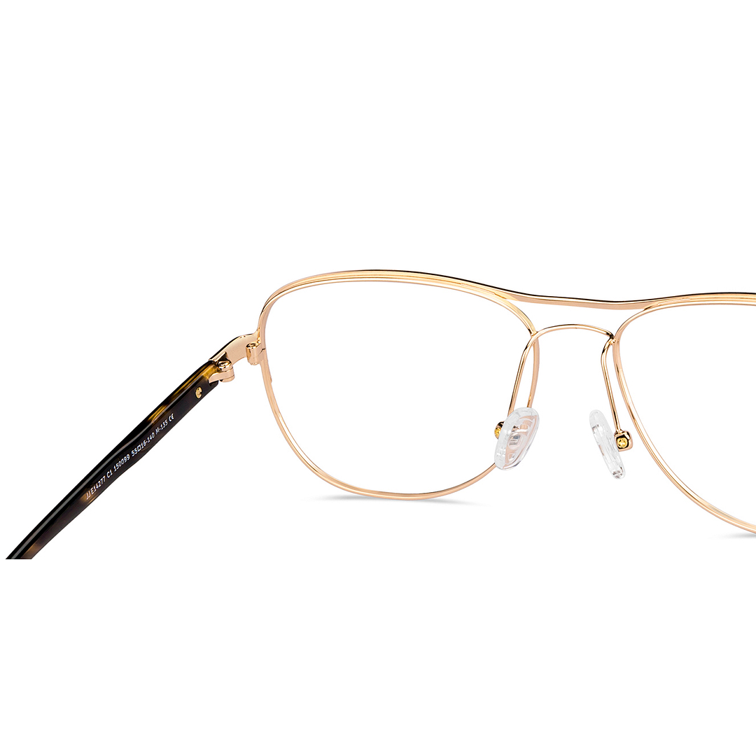John Jacobs Online Gold Full Rim Aviator right side