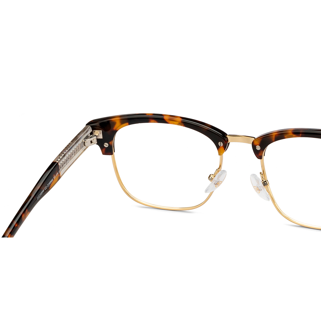 John Jacobs Gold Full Rim Clubmaster right side