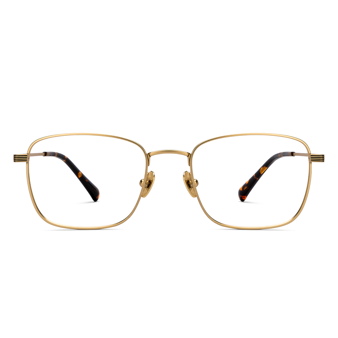 John Jacobs Gold Full Rim Square left side