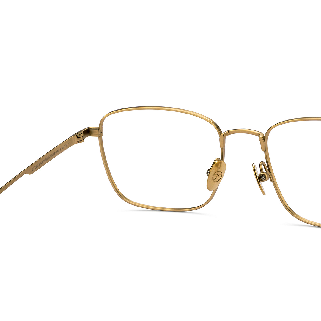 John Jacobs Gold Full Rim Square right side