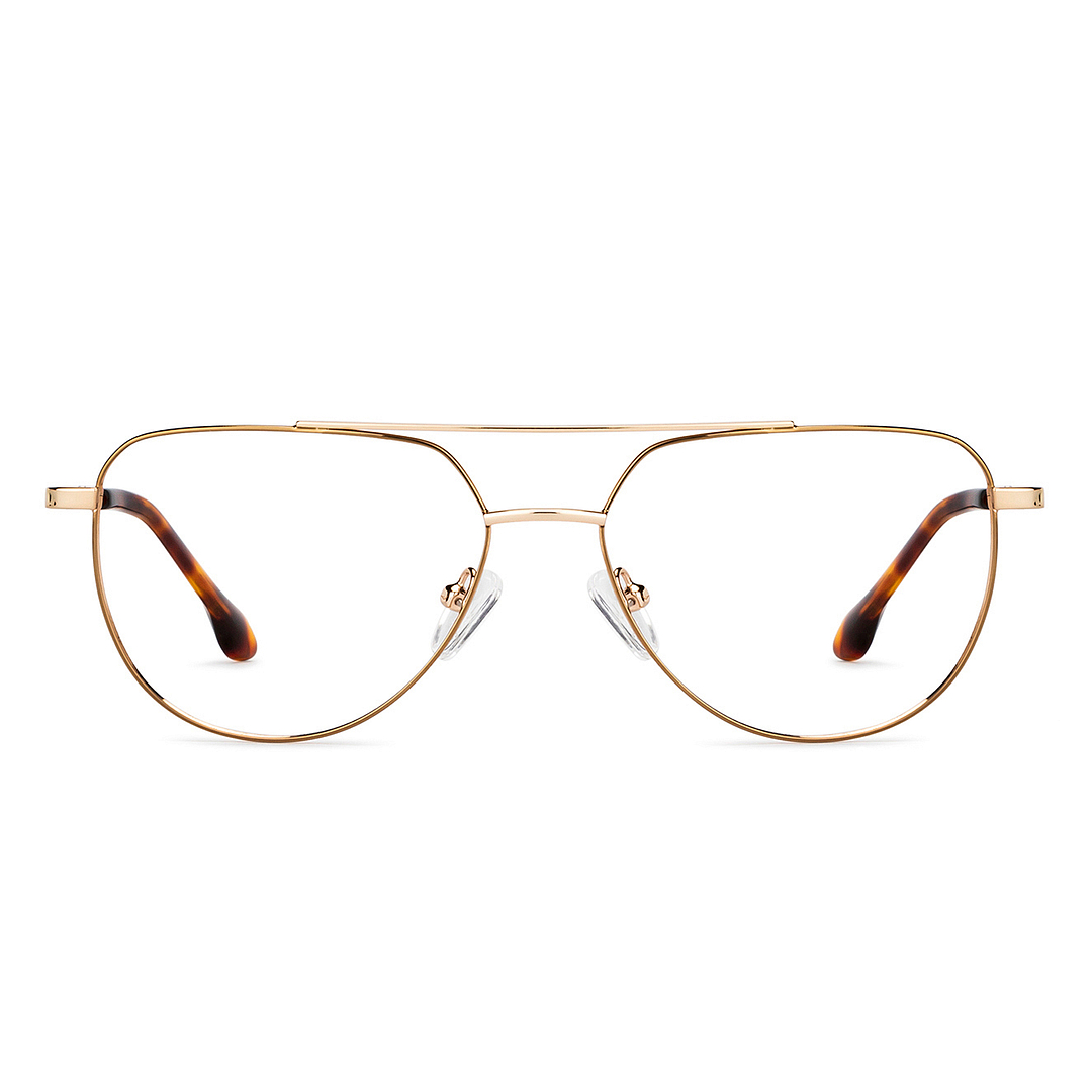 John Jacobs Online Gold Full Rim Aviator right side