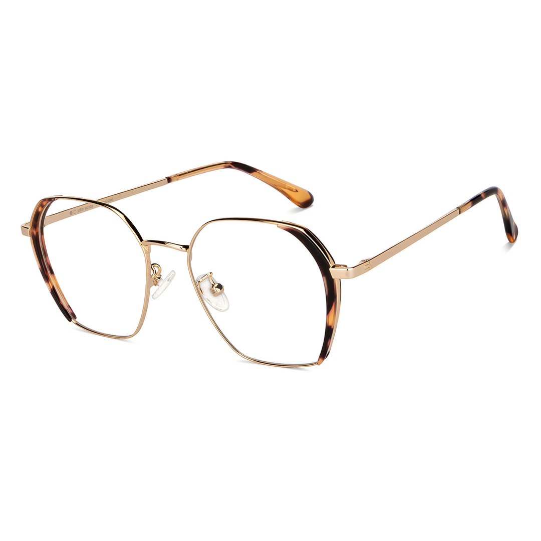 John Jacobs Online Gold Full Rim Round left side