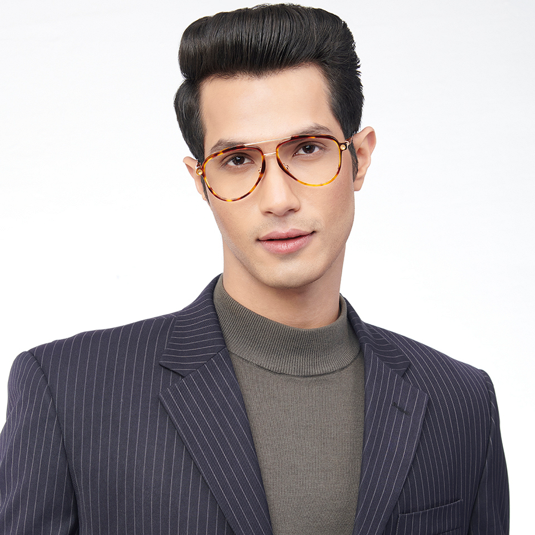 John Jacobs Online Gold Full Rim Aviator right side