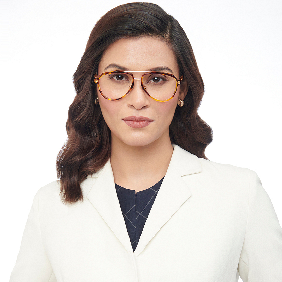 John Jacobs Online Gold Full Rim Aviator right side